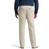 imageLee Mens Big ampamp Tall Extreme Motion Flat Front Regular Straight PantCity Beige