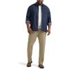 imageLee Mens Big ampamp Tall Extreme Motion Flat Front Regular Straight PantPebble