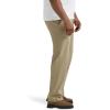 imageLee Mens Big ampamp Tall Extreme Motion Flat Front Regular Straight PantPebble