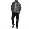 imageLee Mens Big ampamp Tall Extreme Motion Flat Front Relaxed Taper PantBlack