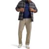 imageLee Mens Big ampamp Tall Extreme Motion Flat Front Relaxed Taper PantKhaki