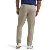 imageLee Mens Big ampamp Tall Extreme Motion Flat Front Relaxed Taper PantKhaki