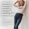 imageLee Womens Petite Ultra Lux Comfort with Flex Motion High Rise Skinny JeanDeepest Dark