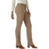 imageLee Womens Petite Wrinkle Free Relaxed Fit Straight Leg PantDark Earth