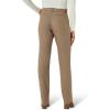 imageLee Womens Petite Wrinkle Free Relaxed Fit Straight Leg PantDark Earth