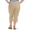 imageLee Womens Plus Size Relaxed Fit Austyn Knit Waist Cargo Capri PantCaf