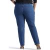 imageLee Womens Plus Size Relaxed Fit Side Elastic Tapered Leg JeanPepper Stone