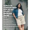 imageLee Womens Plus Size Ultra Lux Comfort with Flextogo Utility Bermuda ShortSurf Blue