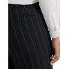 imageLee Womens Plus Size Wrinkle Free Relaxed Fit Straight Leg PantBlack Pinstripe