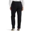 imageLee Womens Plus Size Wrinkle Free Relaxed Fit Straight Leg PantBlack Pinstripe