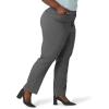 imageLee Womens Plus Size Wrinkle Free Relaxed Fit Straight Leg PantBlackWhite Rockhill Plaid