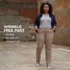 imageLee Womens Plus Size Wrinkle Free Relaxed Fit Straight Leg PantFlax
