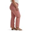 imageLee Womens Plus Size Wrinkle Free Relaxed Fit Straight Leg PantMallory  Med PinkRose