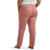 imageLee Womens Plus Size Wrinkle Free Relaxed Fit Straight Leg PantMallory  Med PinkRose
