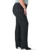 imageLee Womens Plus Size Wrinkle Free Relaxed Fit Straight Leg PantUnionall BlackGray Houndstooth