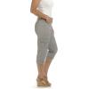 imageLee Womens Relaxed Fit Austyn Knit Waist Cargo Capri PantFrost Gray