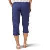 imageLee Womens Relaxed Fit Austyn Knit Waist Cargo Capri PantInk Blue