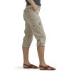 imageLee Womens Ultra Lux Comfort with Flextogo Cargo Capri PantPioneer Beige