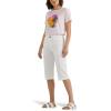 imageLee Womens Ultra Lux Comfort with Flextogo Utility Skimmer Capri PantBright White
