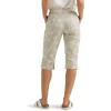 imageLee Womens Ultra Lux Comfort with Flextogo Utility Skimmer Capri PantEcru Tropical Floral