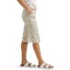 imageLee Womens Ultra Lux Comfort with Flextogo Utility Skimmer Capri PantEcru Tropical Floral