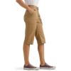 imageLee Womens Ultra Lux Comfort with Flextogo Utility Skimmer Capri PantSettler Tan