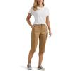 imageLee Womens Ultra Lux Comfort with Flextogo Utility Skimmer Capri PantSettler Tan