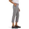 imageLee Womens Wrinkle Free 23quot Capri PantHd Lee Gray