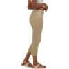 imageLee Womens Wrinkle Free 23quot Capri PantKansas City Khaki