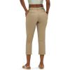 imageLee Womens Wrinkle Free 23quot Capri PantKansas City Khaki