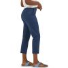 imageLee Womens Wrinkle Free 23quot Capri PantMood Indigo
