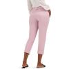 imageLee Womens Wrinkle Free 23quot Capri PantSoft Mauve