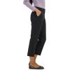 imageLee Womens Wrinkle Free 23quot Capri PantUnionall Black