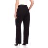 imageLee Womens Wrinkle Free Relaxed Fit Straight Leg PantBlack