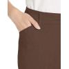 imageLee Womens Wrinkle Free Relaxed Fit Straight Leg PantChestnut Herringbone
