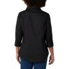 imageRiders by Lee Indigo Womens Bella Easy Care Quarter Sleeve Woven ShirtBlack Soot