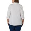 imageRiders by Lee Indigo Womens Plus Size Easy Care  Sleeve Woven ShirtArctic White