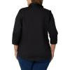 imageRiders by Lee Indigo Womens Plus Size Easy Care  Sleeve Woven ShirtBlack Soot