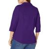 imageRiders by Lee Indigo Womens Plus Size Easy Care  Sleeve Woven ShirtParachute Purple