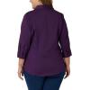 imageRiders by Lee Indigo Womens Plus Size Easy Care  Sleeve Woven ShirtPurple Pennant