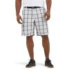imageLee Mens Big and Tall New Belted Wyoming Cargo ShortGray Plaid