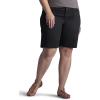 imageLee Womens Plus Size Relaxedfit Avey KnitWaist Cargo Bermuda ShortBlack