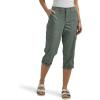 imageLee Womens Ultra Lux Comfort with Flextogo Cargo Capri PantFort Green