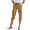 imageLee Womens Ultra Lux Comfort with Flextogo Utility Skimmer Capri PantSettler Tan