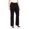 imageLee Womens Wrinkle Free Relaxed Fit Straight Leg PantBlack