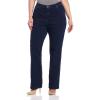 imageLee Womens Wrinkle Free Relaxed Fit Straight Leg PantPremium Dark