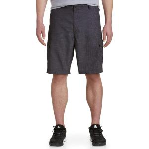 imageLee Mens Big ampamp Tall Performance Cargo ShortBlack Slub