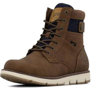 imageLee Mens Hudson Chukka BootBritish TanNavy Denim