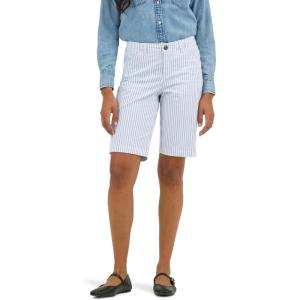 imageLee Womens Legendary 9quot Chino Bermuda ShortShy Blue Stripe