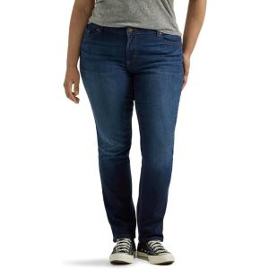 imageLee Womens Petite Legendary Mid Rise Straight Leg JeanNightshade